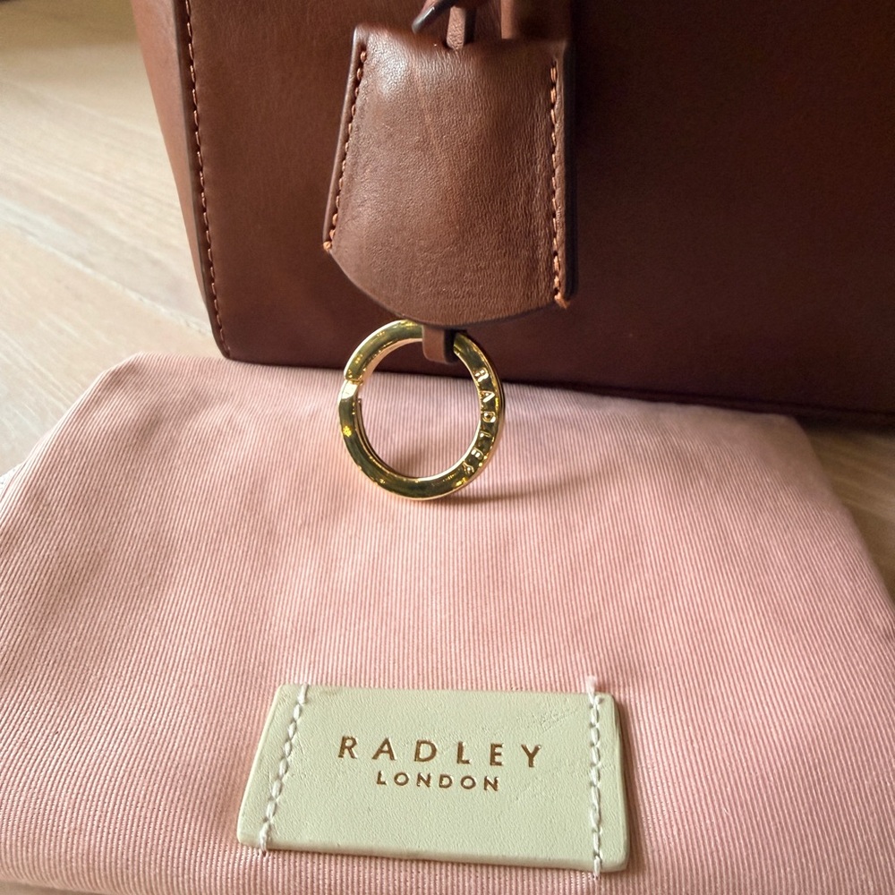 RADLEY LONDON Apsley Road Medium Flapover Tote - Dark Brown - Picture 8 of 10